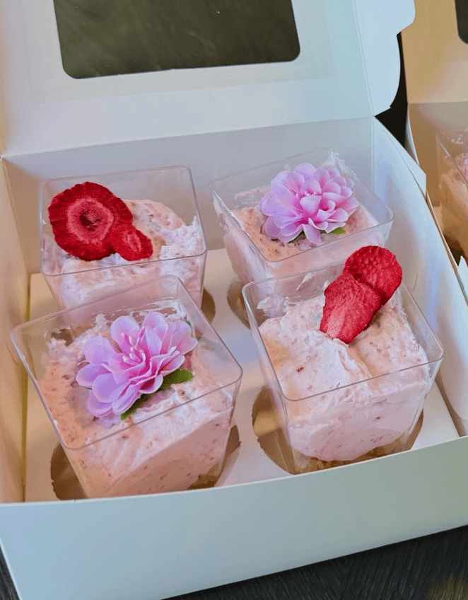 cheesecake desert cups - custom eggless dessert-cup cake by Cakes by Ashni